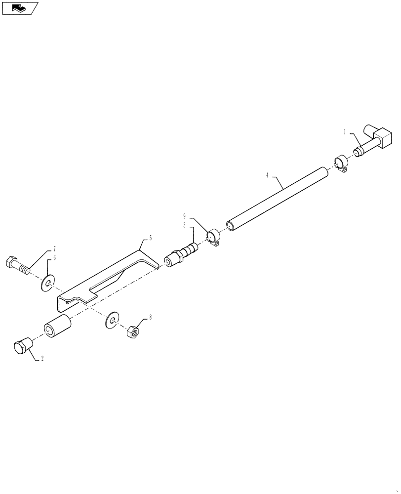 Схема запчастей Case IH 610 - (78.110.13.AC) - PRODUCT PUMP SIGHT GAUGE (78) - SPRAYING