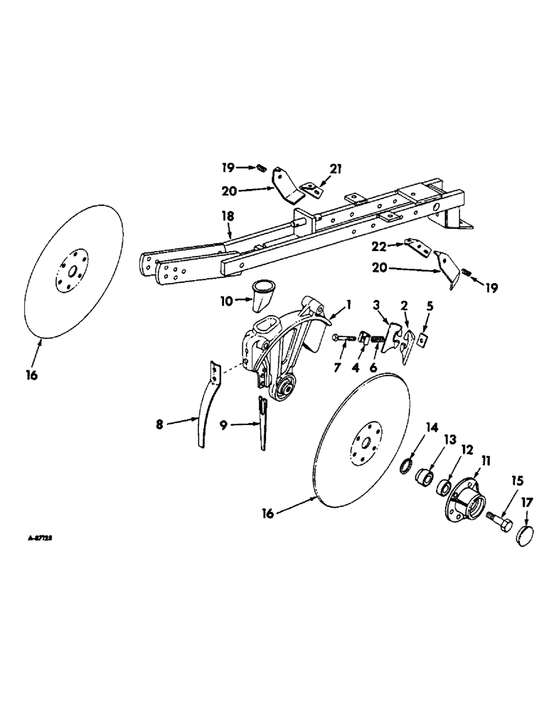 Схема запчастей Case IH 488 - (F-15) - HEAVY DUTY STUBBLE MULCH DOUBLE DISK, OPENER AND SCRAPER 