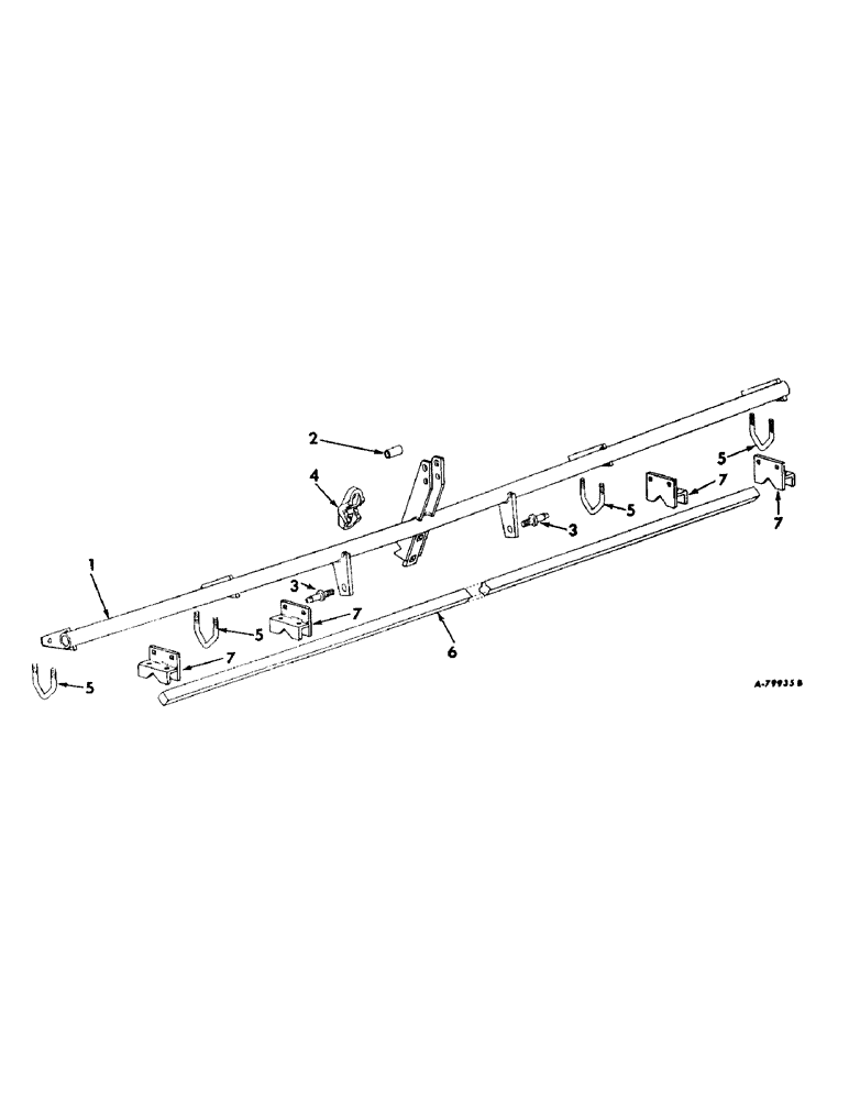 Схема запчастей Case IH 670 - (AH-2) - FRAME AND TOOL BAR 