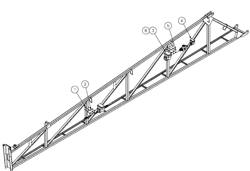 Схема запчастей Case IH SPX4260 - (09-052) - BOOM, RH-LH CONTROL VALVES Liquid Plumbing