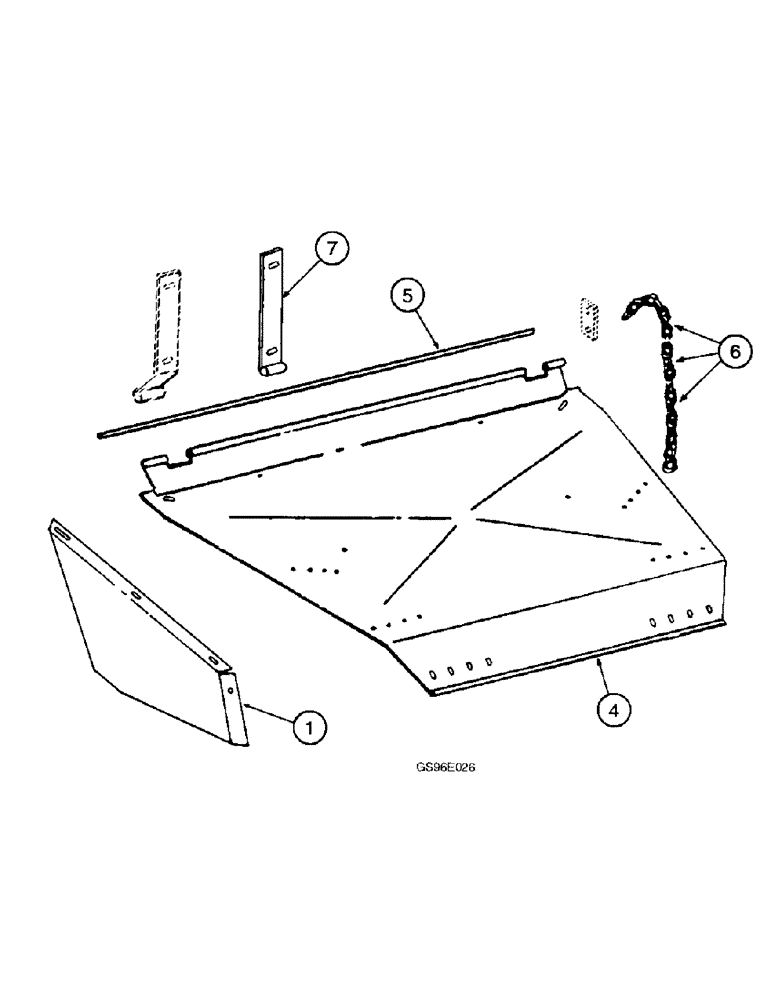 Схема запчастей Case IH INTERNATIONAL - (3-90) - REAR DEFLECTOR, HEADER MOUNTED CONDITIONER, PRIOR TO SERIAL NUMBER 3101 (15) - CROP CONDITIONING
