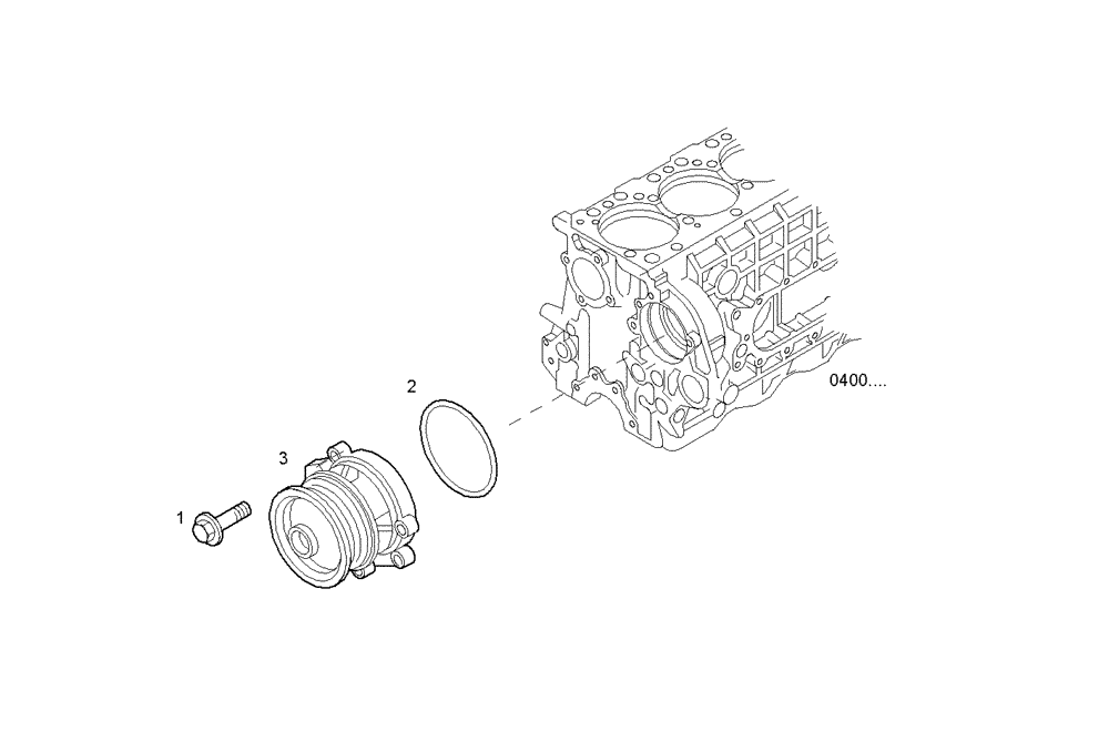 Схема запчастей Case IH F3AE0684J B902 - (3200.122) - WATER PUMP 