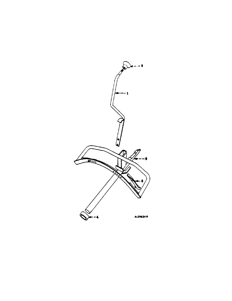 Схема запчастей Case IH 101 - (A-2) - COUPLING BEAM AND LEVER 