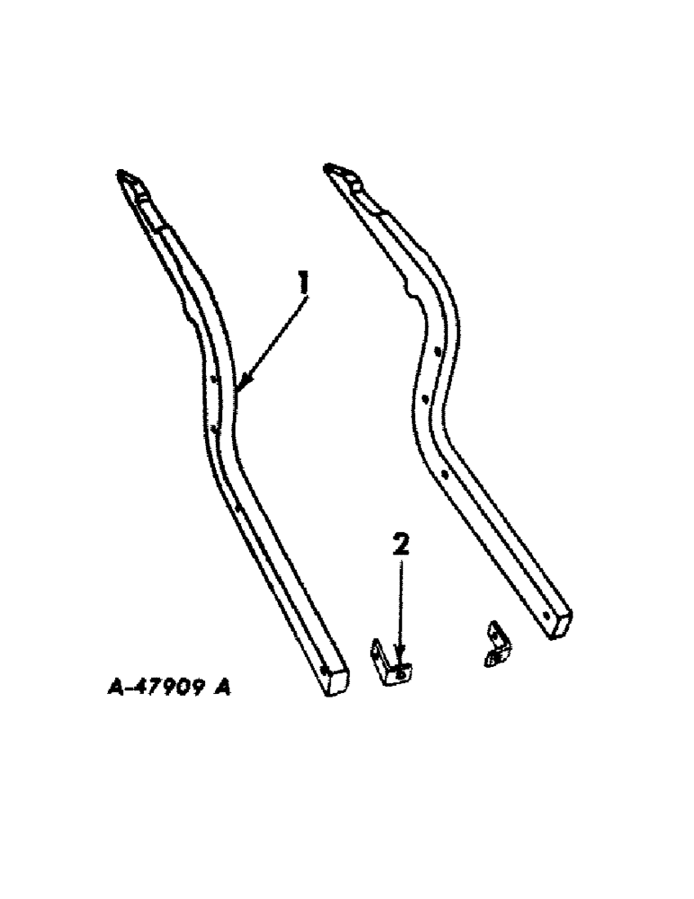 Схема запчастей Case IH 47 - (A-09) - FAST HITCH, 47 BLOWER 