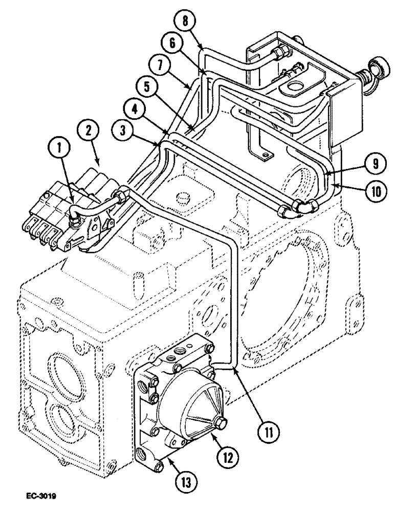Схема запчастей Case IH 895 - (1-28) - PICTORIAL INDEX, TRACTOR WITH CAB, REMOTE AUXILIARY CONTROL VALVES (00) - PICTORIAL INDEX