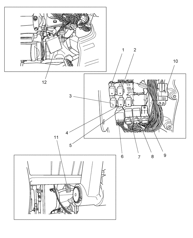 Схема запчастей Case IH FARMALL 45 - (06.05) - RELAYS & DIODES (06) - ELECTRICAL SYSTEMS