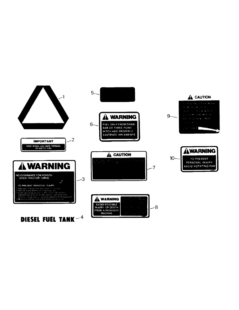 Схема запчастей Case IH KM-280 - (09-03) - CHASSIS DECALS (13) - DECALS