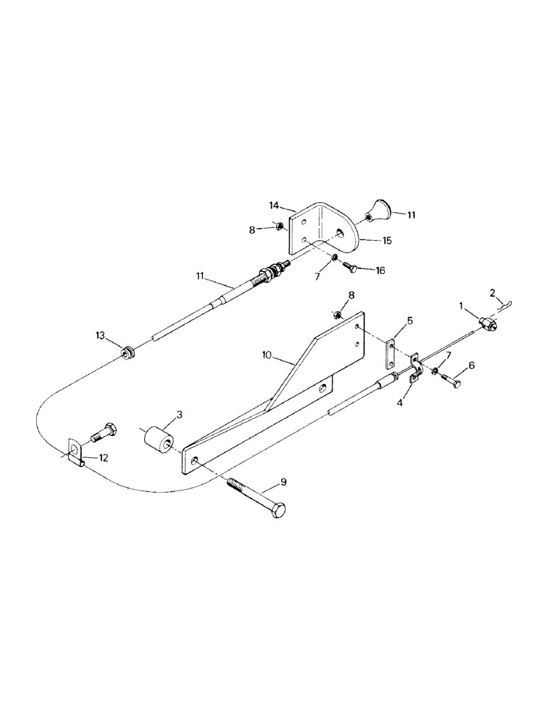 Схема запчастей Case IH SM-325 - (04-04B) - ENGINE STOP CABLE AND MOUNTING, KOMATSU ENGINE (04) - Drive Train