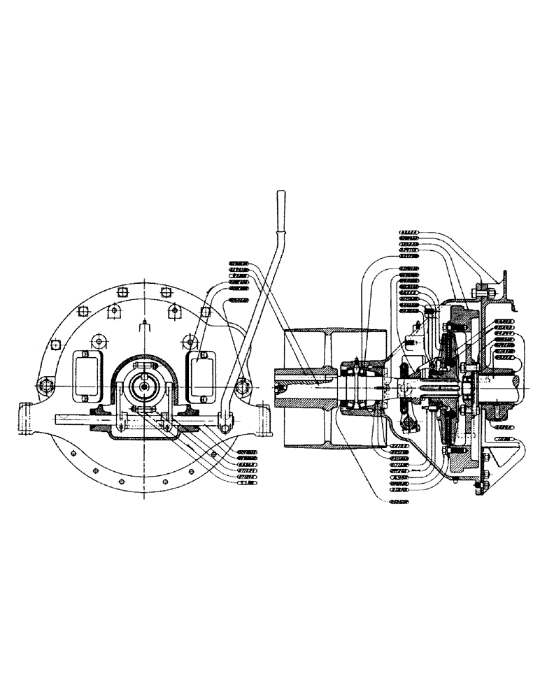Схема запчастей Case IH LE - (69) - CLUTCH ASSEMBLY, 1939 SEASON AND AFTER 