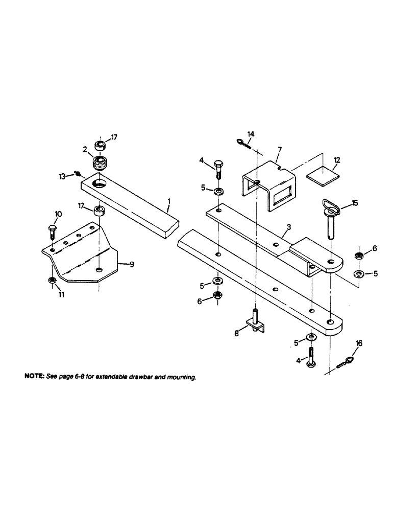 Схема запчастей Case IH 9130 - (06-7) - DRAWBAR AND MOUNTING (12) - FRAME