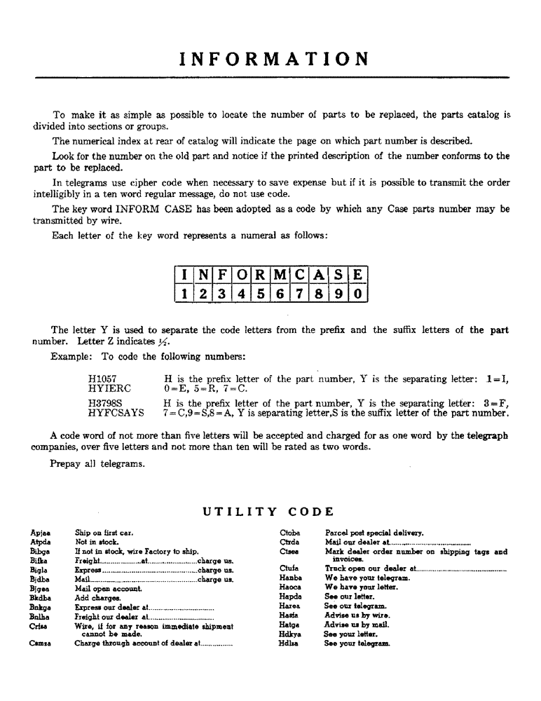 Схема запчастей Case IH DC-SERIES - (003) - INFORMATION (00) - PICTORIAL INDEX