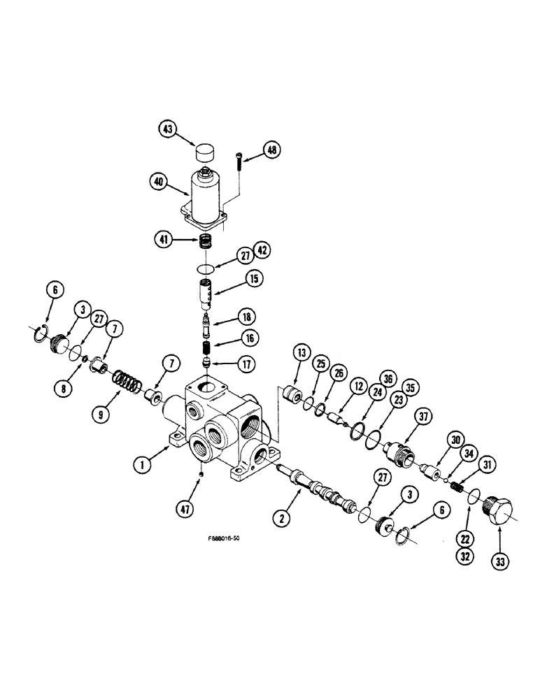 Схема запчастей Case IH 9150 - (8-32) - HITCH VALVE ASSEMBLY (08) - HYDRAULICS