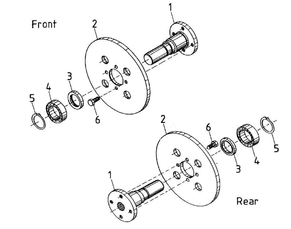 Схема запчастей Case IH AUSTOFT - (A02-05) - BRAKE DISCS Mainframe & Functioning Components