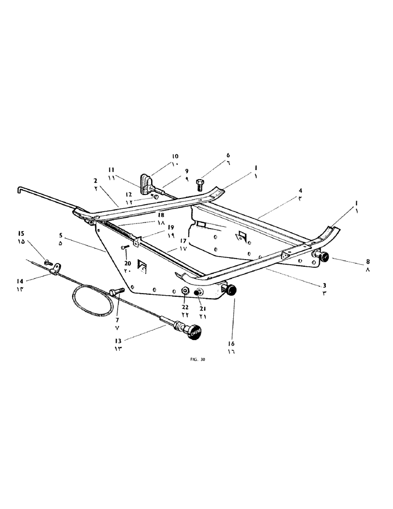 Схема запчастей Case IH 950 - (078) - FUEL TANK SUPPORT AND ENGINE CONTROLS (03) - FUEL SYSTEM