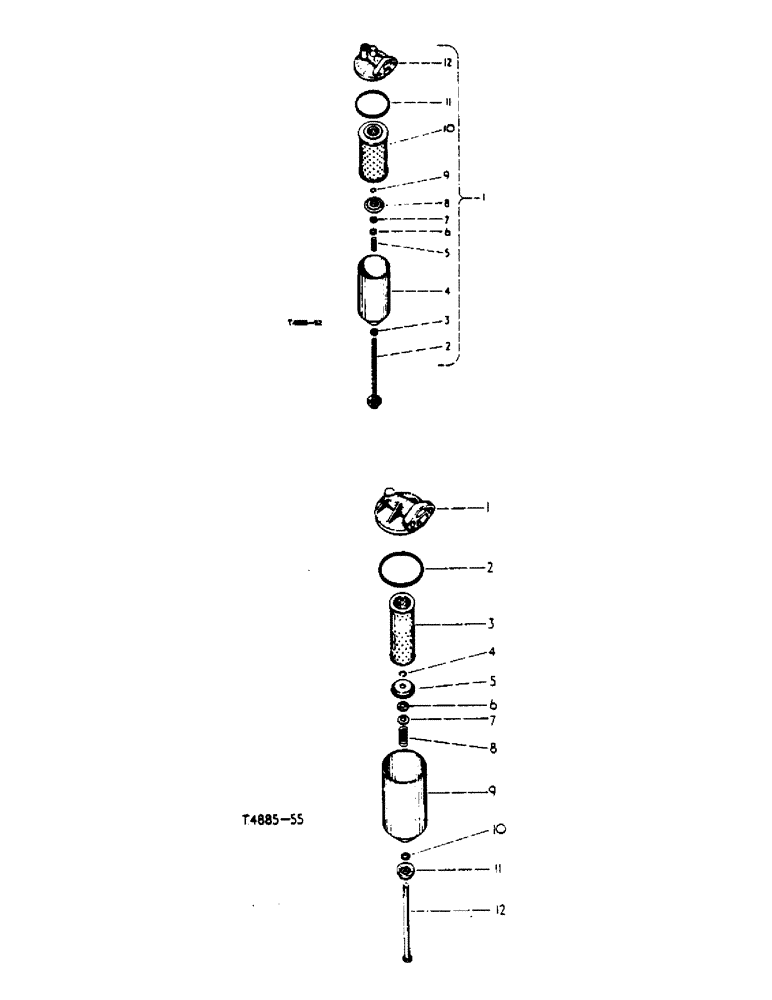 Схема запчастей Case IH 364 - (1-15) - LUBRICATING OIL FILTER (01) - ENGINE