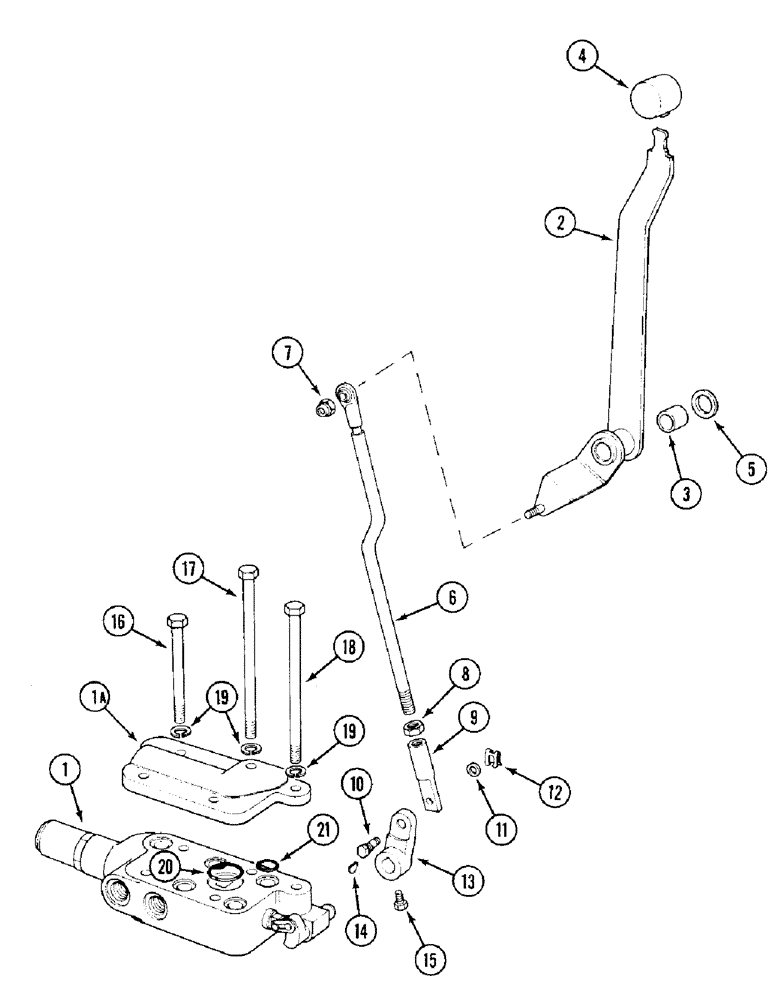 Схема запчастей Case IH 1394 - (8-352) - SECOND REMOTE VALVE, TRACTORS WITHOUT CAB (08) - HYDRAULICS