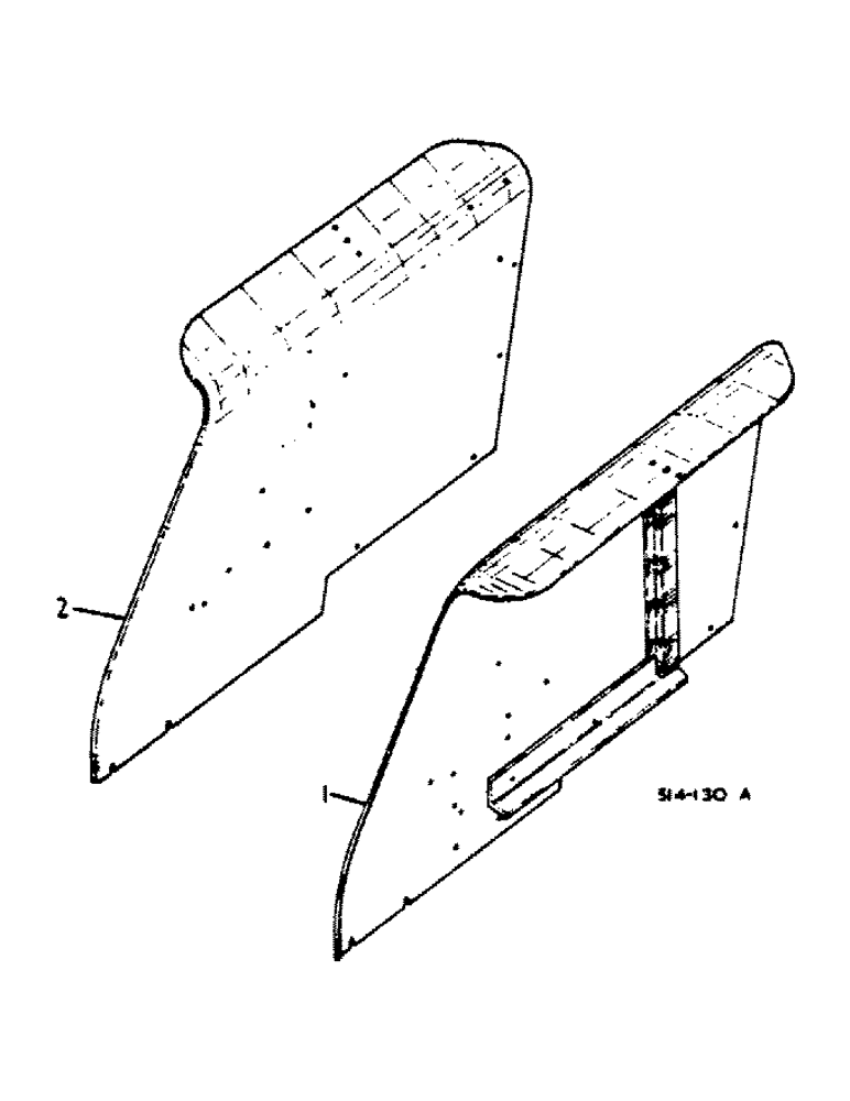 Схема запчастей Case IH 474 - (13-04) - REAR FENDERS, CROWN TYPE (05) - SUPERSTRUCTURE