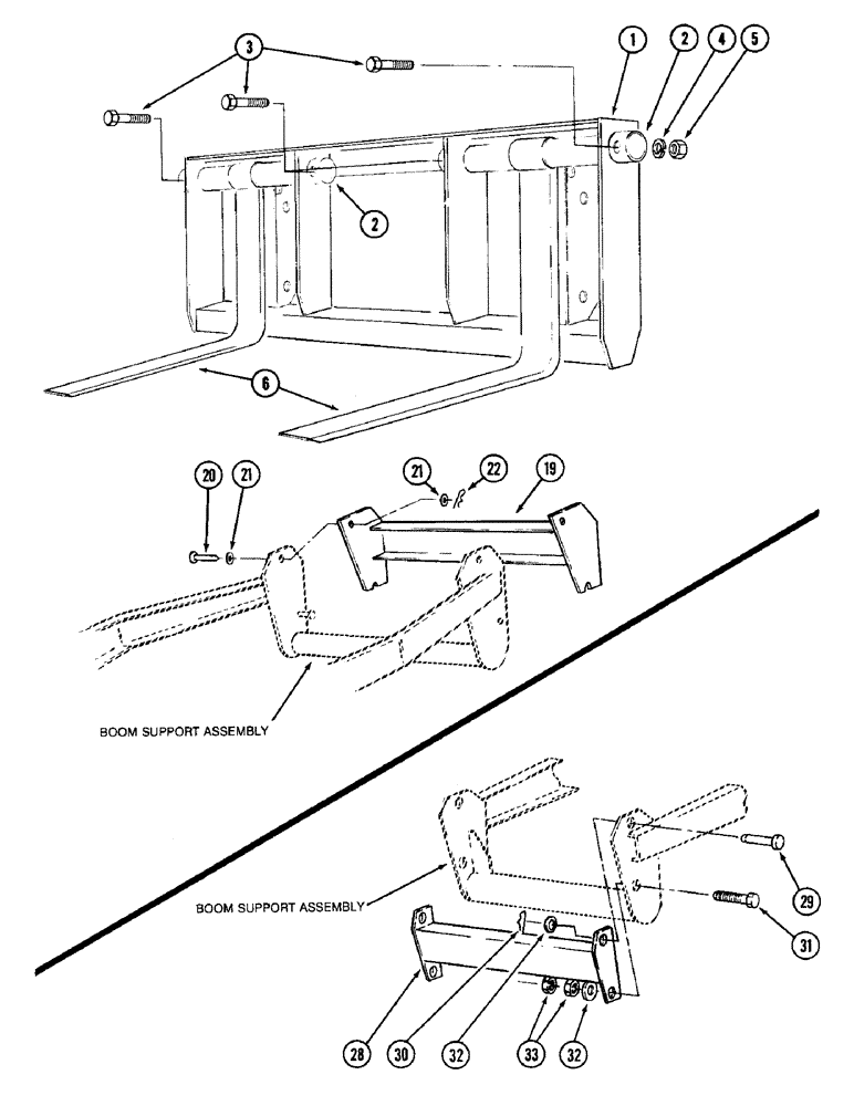 Схема запчастей Case IH 5QA - (9-20) - FORK LIFT / GRILLE GUARD (09) - CHASSIS/ATTACHMENTS