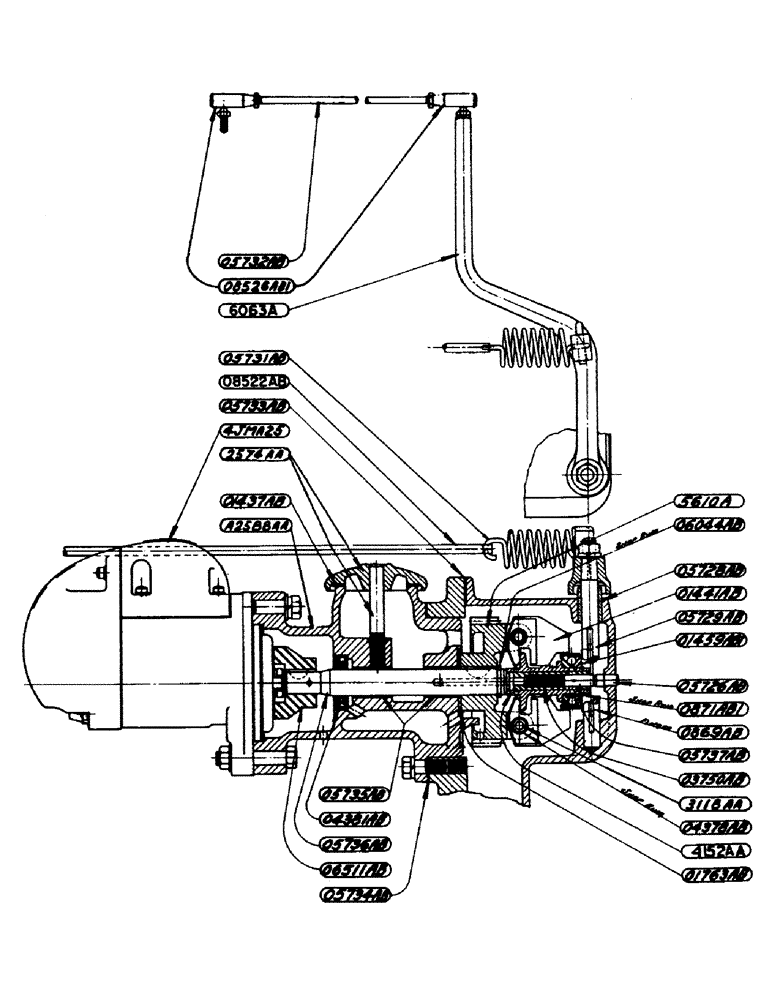 Схема запчастей Case IH SO-SERIES - (029) - GOVERNOR AND MAGNETO ASSEMBLY, TRACTOR NUMBER 5300001 AND AFTER GOVERNOR, S, SC, SO (03) - FUEL SYSTEM