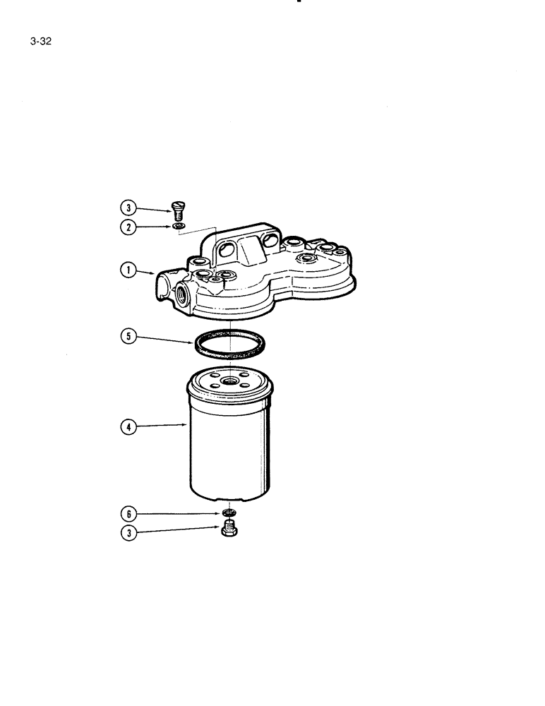 Схема запчастей Case IH 4000 - (3-32) - FUEL FILTER, D-239 DIESEL ENGINE, ENGINE SERIAL NUMBER 20544 AND AFTER (03) - FUEL SYSTEM