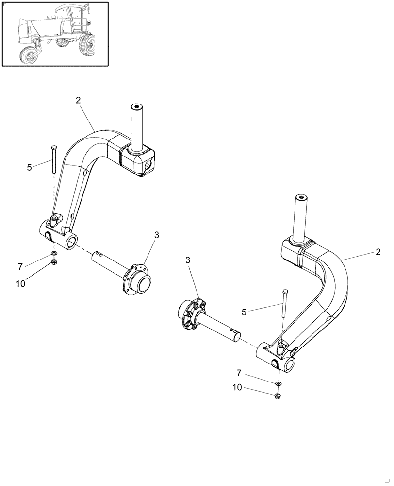 Схема запчастей Case IH WDX2302 - (18.32) - KIT, SINGLE ARM SUPPORT, DRAPER READY Attachments
