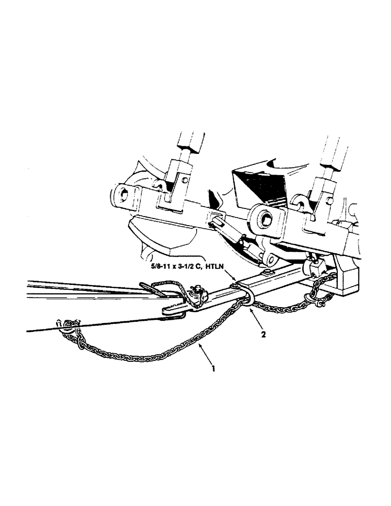 Схема запчастей Case IH 8450 - (015) - TOW, SAFETY, CHAIN (12) - MAIN FRAME