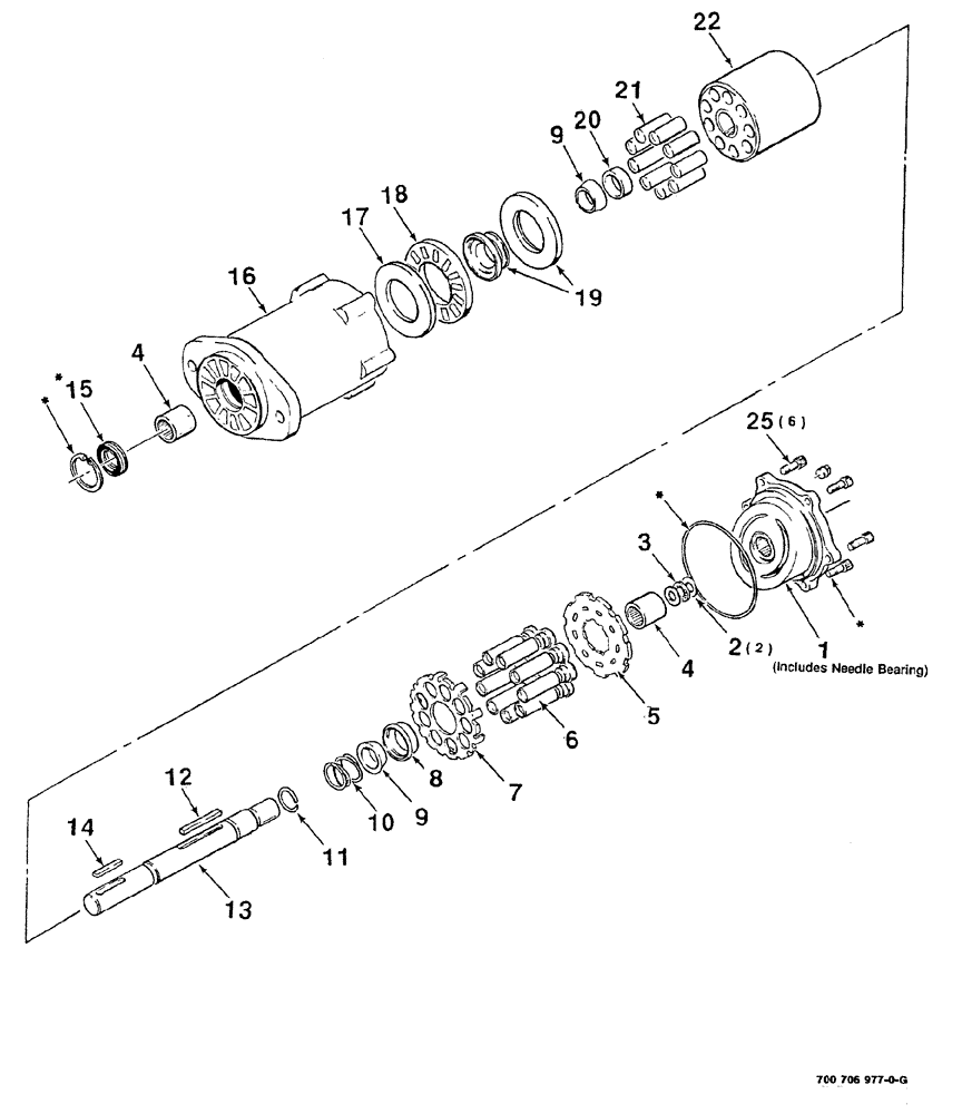 Схема запчастей Case IH 8840 - (08-036) - HYDROSTATIC MOTOR ASSEMBLY (35) - HYDRAULIC SYSTEMS
