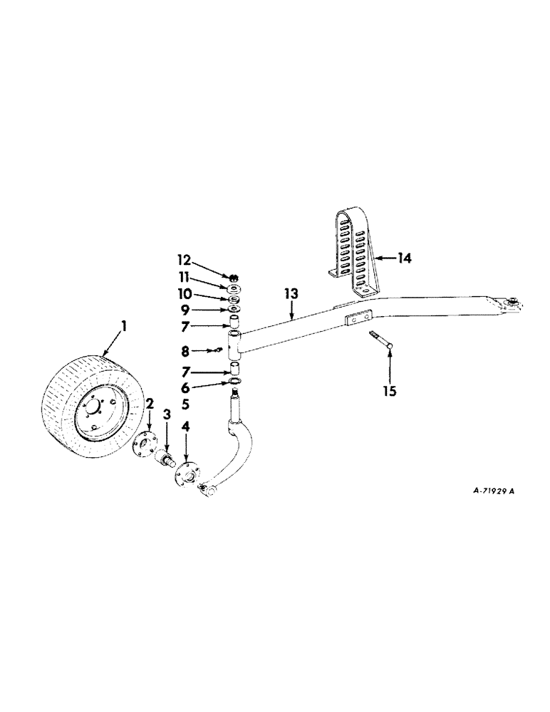 Схема запчастей Case IH 410 - (F-15) - GAUGE WHEEL ATTACHMENT 