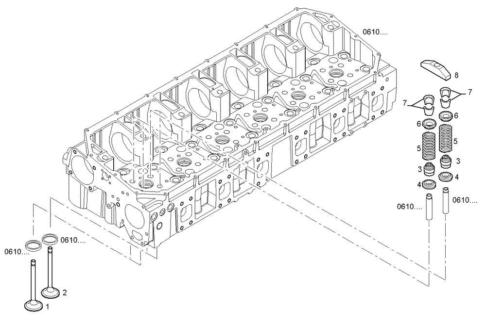 Схема запчастей Case IH F3AE0684P E904 - (0613.003) - ASSEMBLY VALVE 