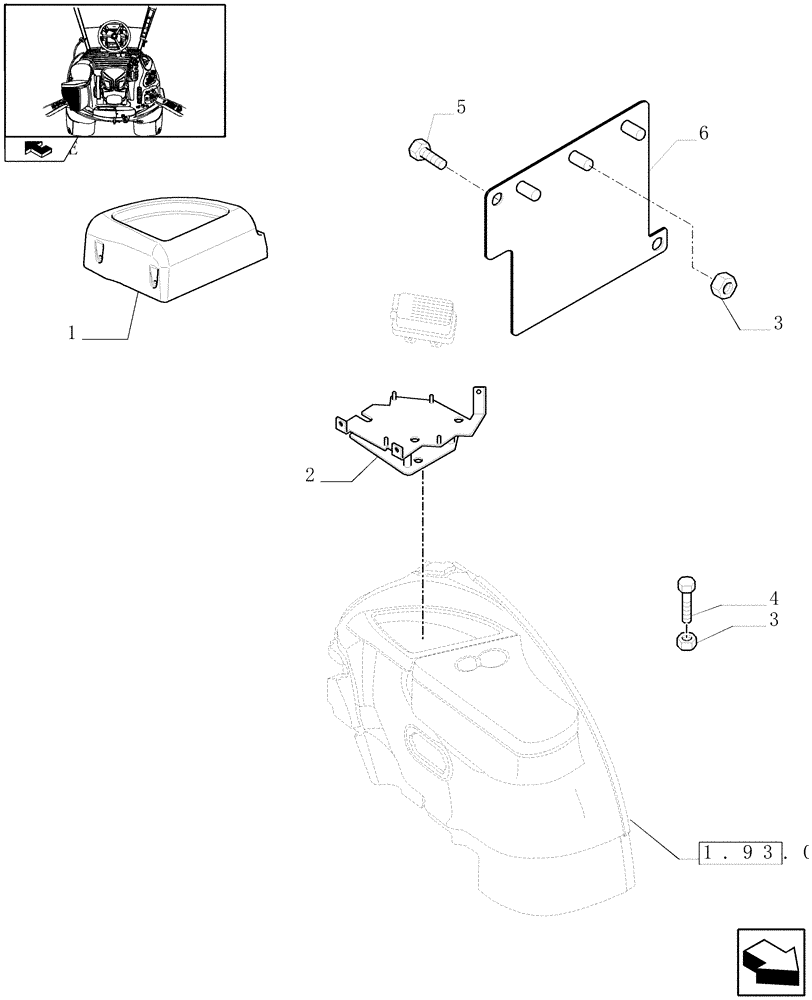 Схема запчастей Case IH PUMA 210 - (1.93.0/03) - (VAR.190) AUTO GUIDANCE STEERING SYSTEM - CONTROLS COVER AND CABLES (10) - OPERATORS PLATFORM/CAB