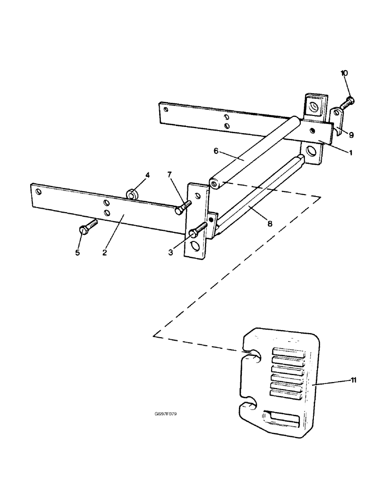 Схема запчастей Case IH 885 - (9-18) - FRONT CHASSIS BALLAST WEIGHTS (09) - CHASSIS/ATTACHMENTS