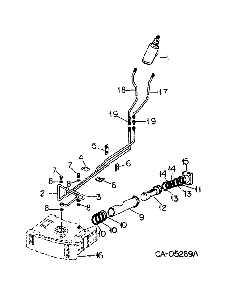 Схема запчастей Case IH 1086 - (10-18) - HYDRAULICS, POWER STEERING, TRACTORS WITH TRICYCLE FRONT UPPER BOLSTER (07) - HYDRAULICS