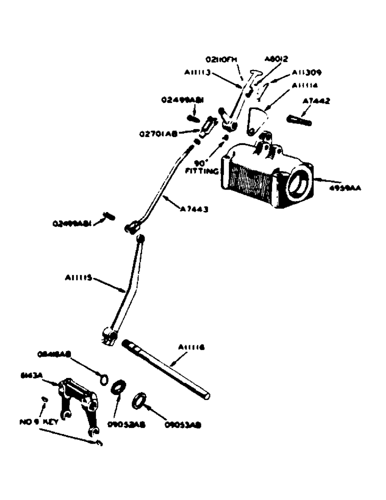 Схема запчастей Case IH 400-SERIES - (006[B]) - DEPTH ADJUSTING SCREW. USE FIG. 219 WITH THE EXCEPT. LISTED ON THIS FIG. (06) - POWER TRAIN