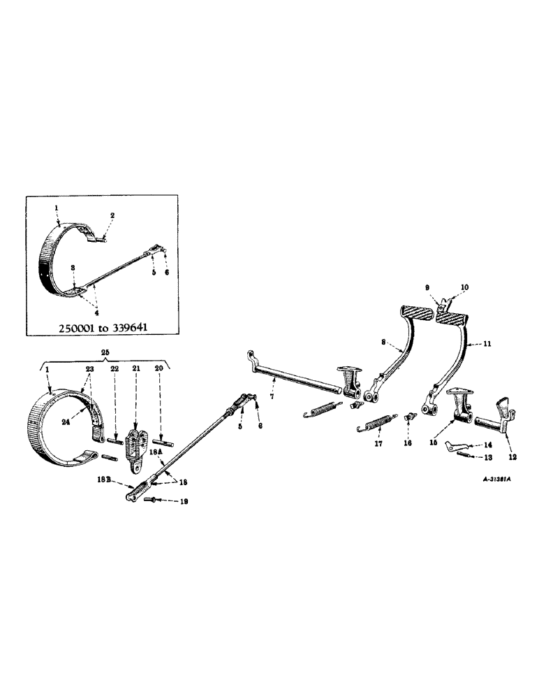 Схема запчастей Case IH SUPER A - (176) - CHASSIS, FOOT BRAKES (12) - CHASSIS