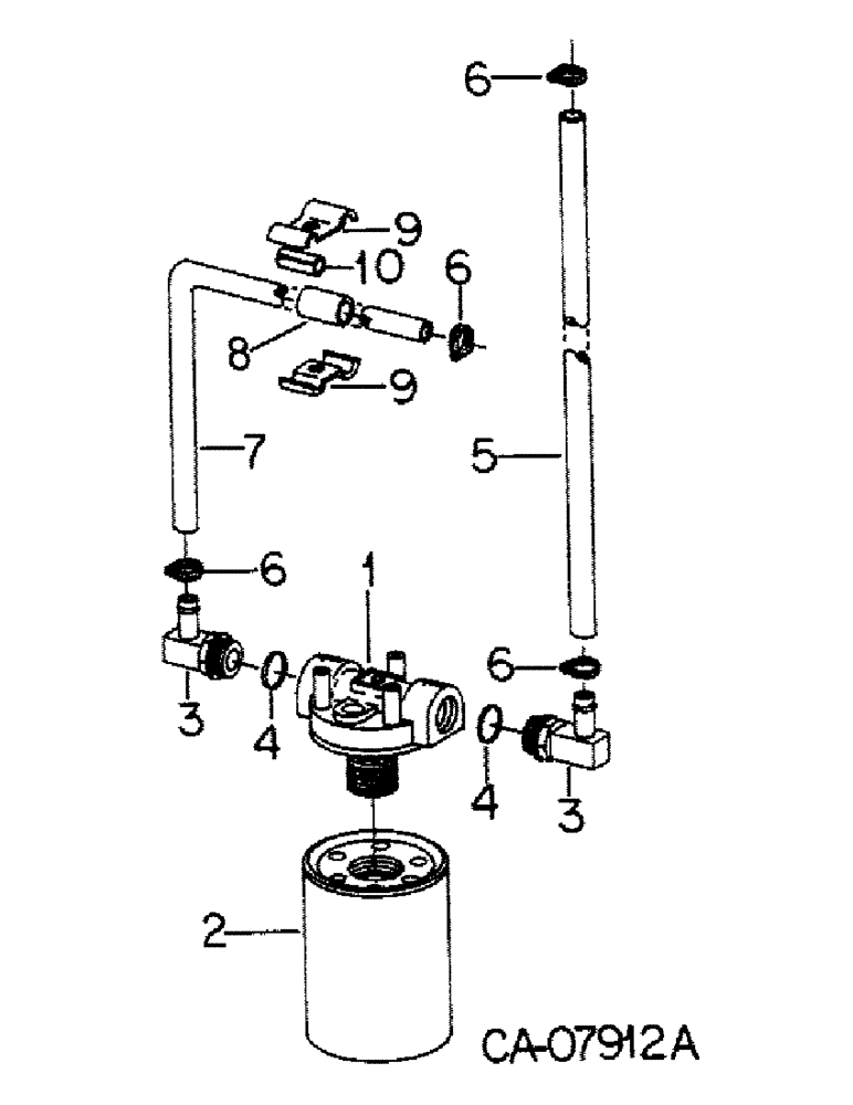 Схема запчастей Case IH 5488 - (10-10) - HYDRAULICS, HYDRAULIC OIL FILTER-HI PRESSURE SPIN-ON, MOUNTED ON RIGHT HAND BATTERY BOX (07) - HYDRAULICS
