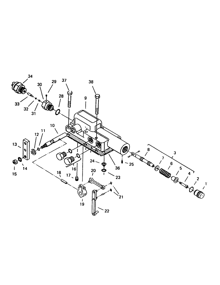 Схема запчастей Case IH 7000 - (B03-10) - TRANSMISSION CONTROL Hydraulic Components & Circuits
