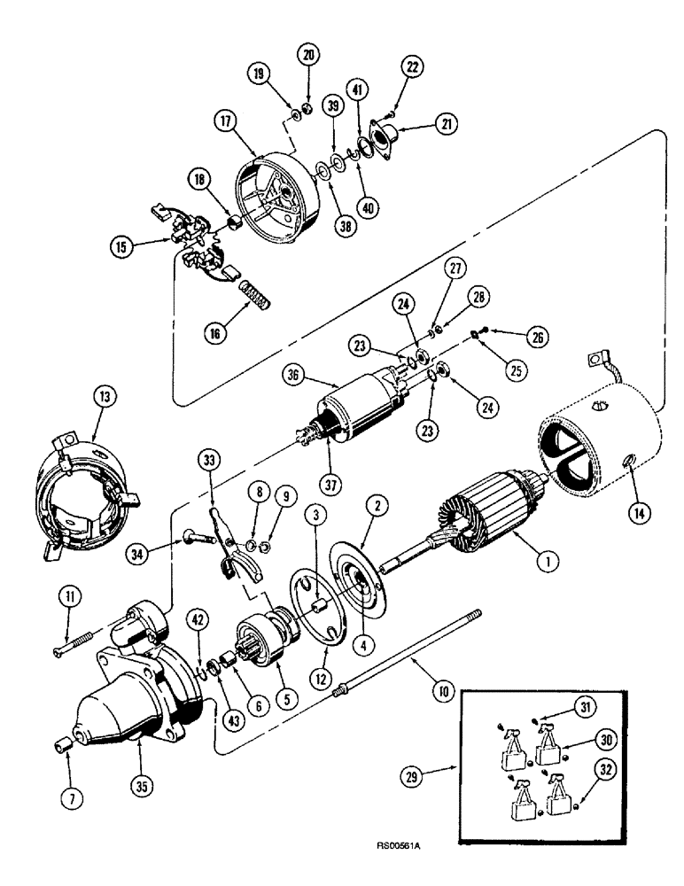 Схема запчастей Case IH 1680 - (4-50) - FEEDER REVERSER MOTOR (06) - ELECTRICAL