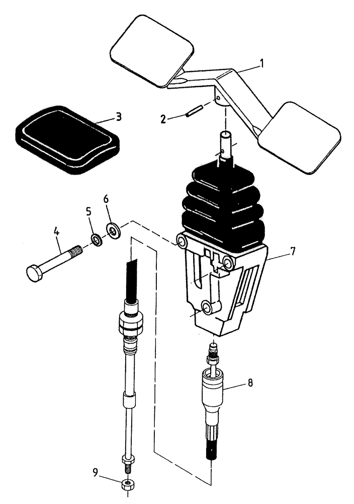 Схема запчастей Case IH 7700 - (A05[60A]) - FOOT PEDAL {ELEVATOR SLEW} Mainframe & Functioning Components