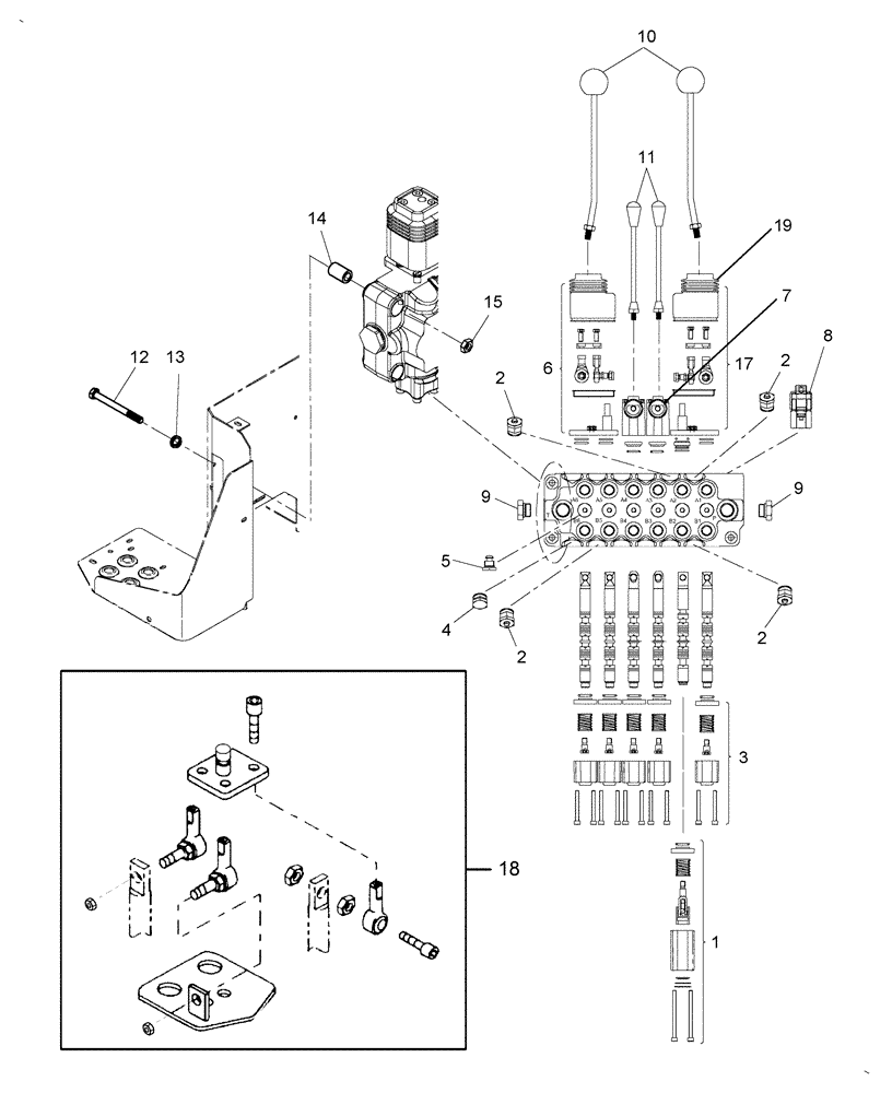 Схема запчастей Case IH BH114 - (005) - VALVE ASSEMBLY (35) - HYDRAULIC SYSTEMS