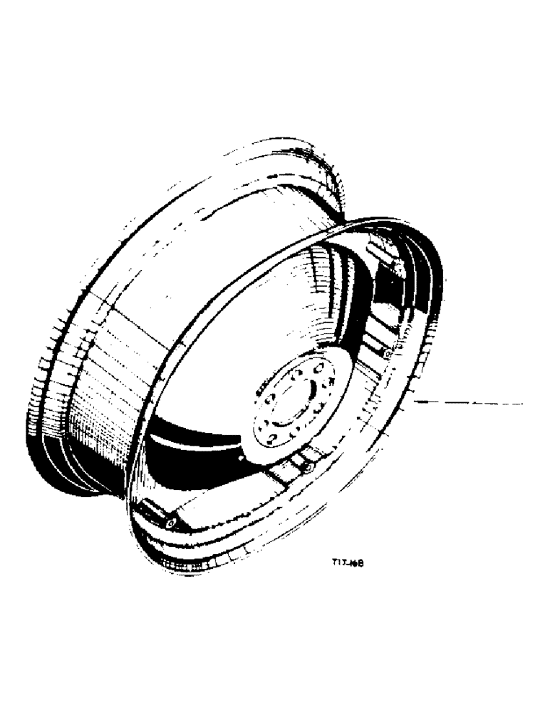 Схема запчастей Case IH 2350 - (6-67) - REAR WHEEL, TYRE AND TUBE ATTACHMENT, KEY TO UNITS (09) - CHASSIS