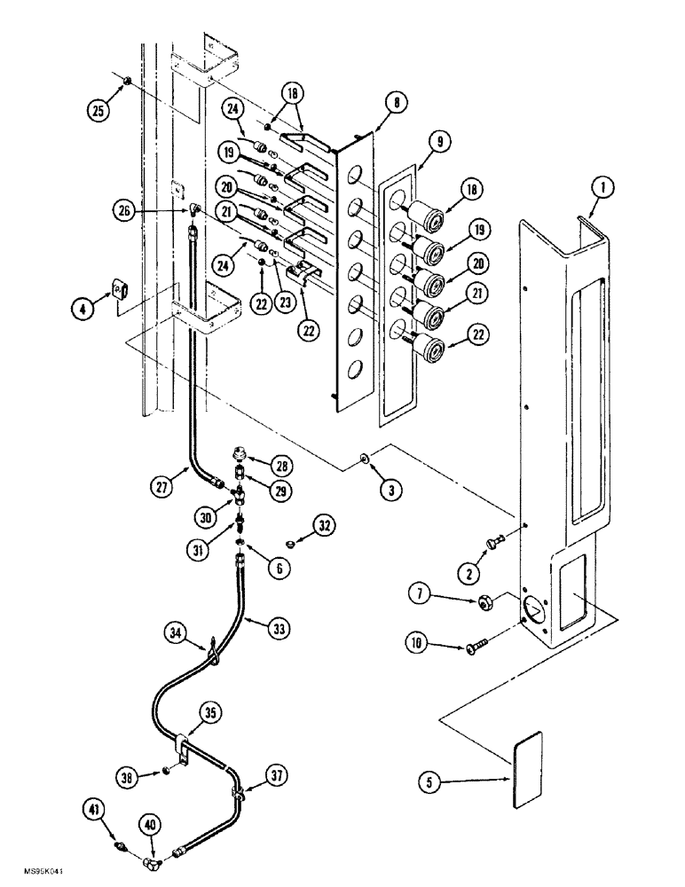 Схема запчастей Case IH 9380 QUADTRAC - (4-022) - GAUGE PANEL, PRIOR TO P.I.N. JEE0071001 (04) - ELECTRICAL SYSTEMS