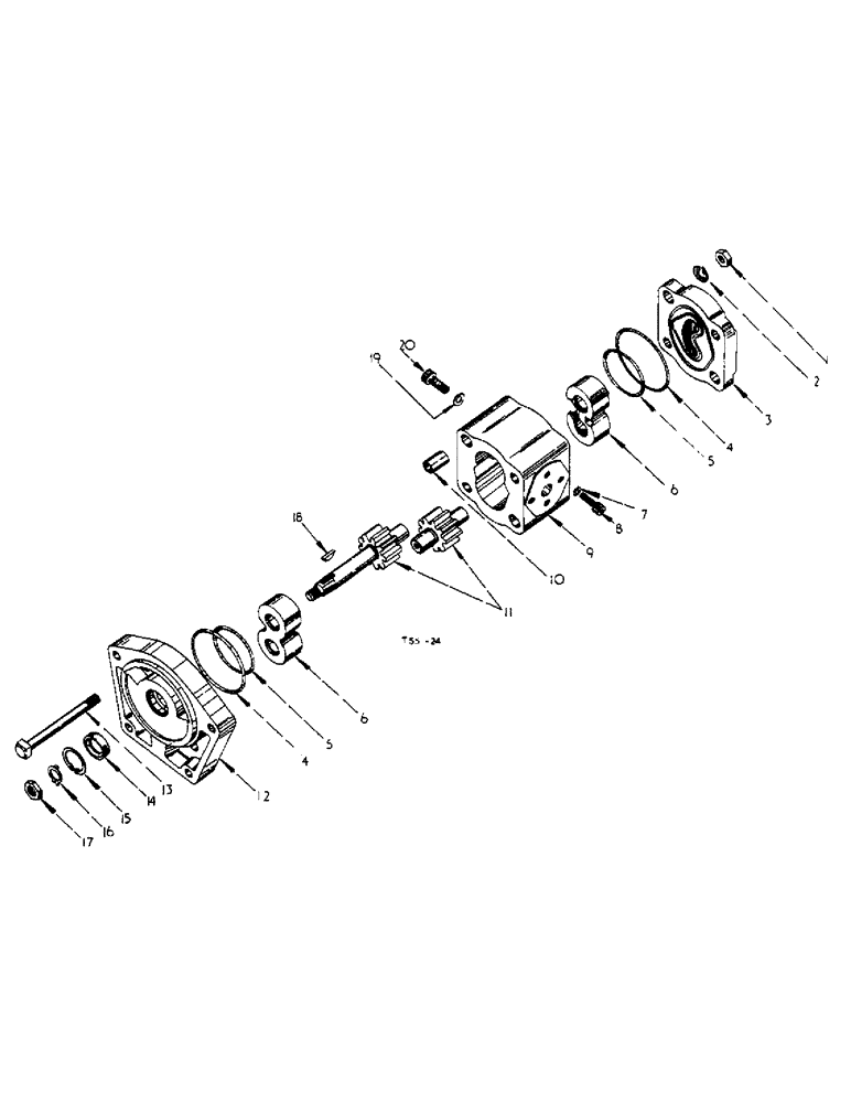 Схема запчастей Case IH 276 - (5-07) - HYDRAULIC PUMP (08) - HYDRAULICS