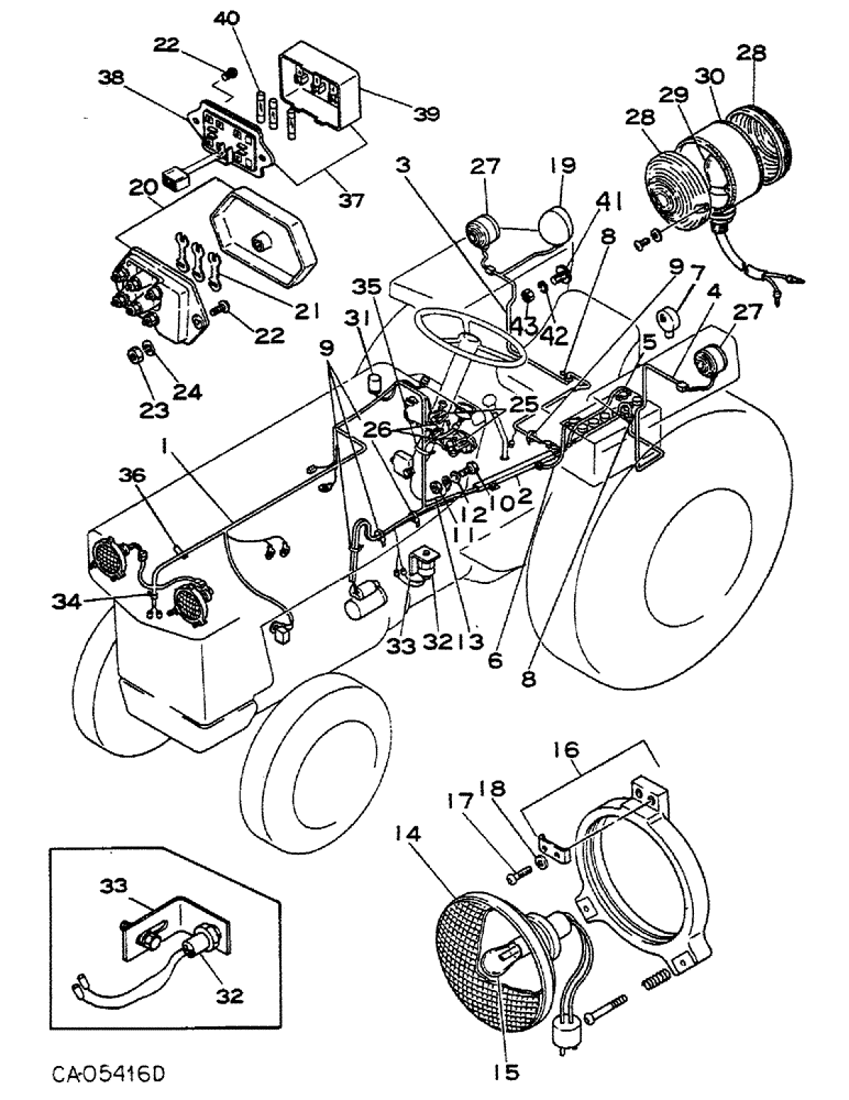 Схема запчастей Case IH 284 - (08-06) - ELECTRICAL, STARTING AND LIGHTING, GASOLINE ENGINE TRACTORS (06) - ELECTRICAL