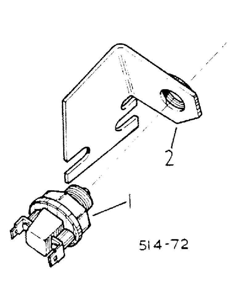Схема запчастей Case IH 474 - (08-09) - BRAKE LIGHT AND BRACKET, DE-LUXE LIGHTING (06) - ELECTRICAL