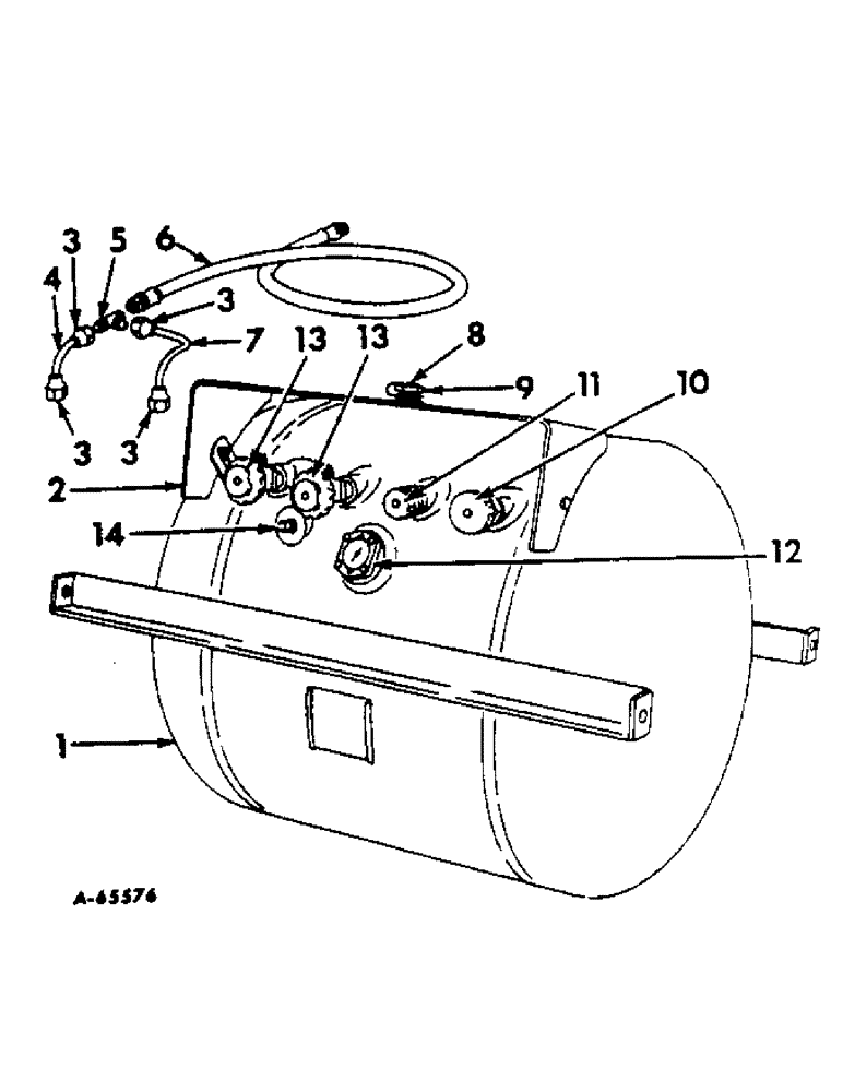Схема запчастей Case IH 420 - (137) - FUEL TANK AND VALVES, LIQUIFIED PETROLEUM GAS (10) - ENGINE
