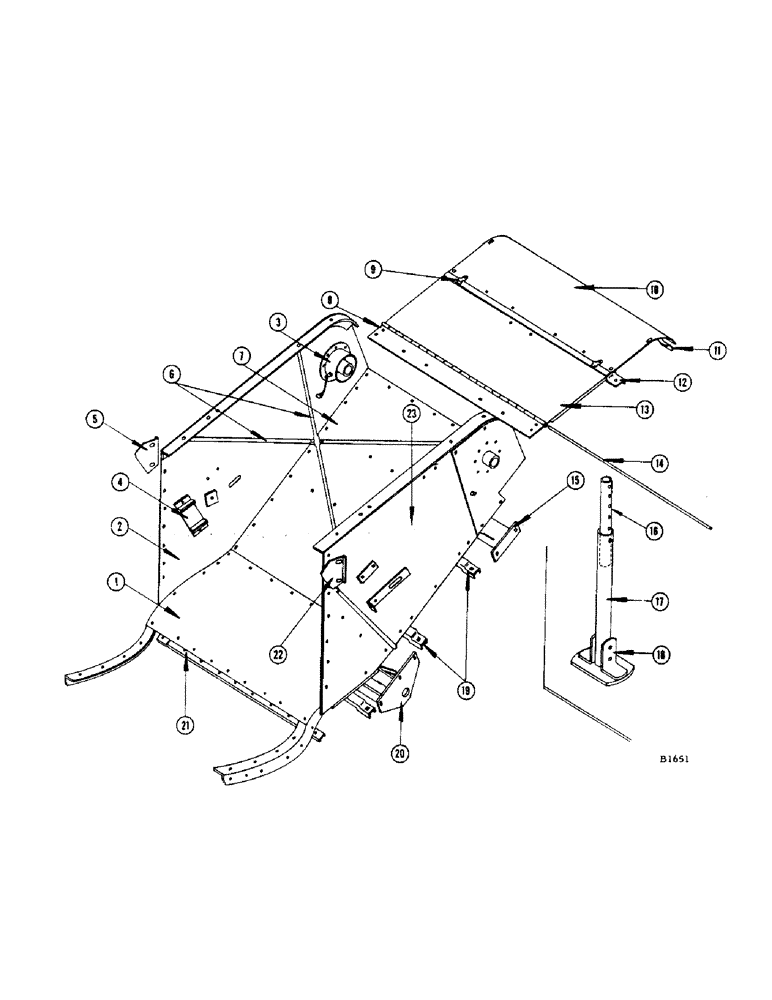 Схема запчастей Case IH 960 - (066) - FEEDER SPOUT, BEFORE NUMBER 8311400 (60) - PRODUCT FEEDING