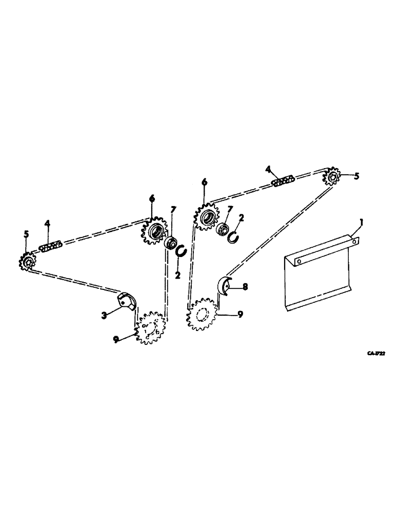 Схема запчастей Case IH 724 - (K-08) - STALK ROLL DRIVE (58) - ATTACHMENTS/HEADERS