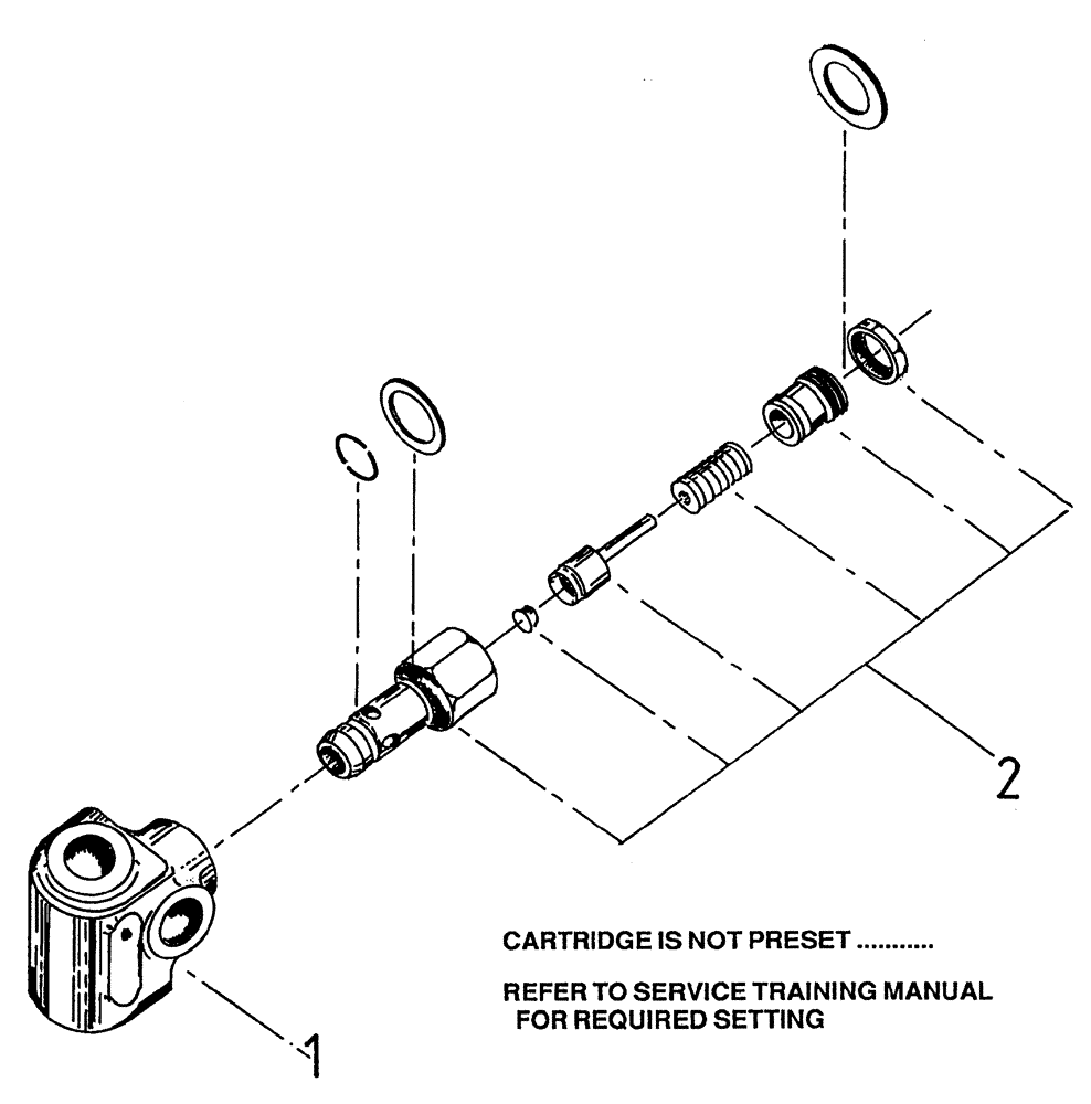 Схема запчастей Case IH 7700 - (B04[41]) - HYDRAULIC IN LINE RELIEF VALVE, BASECUTTER CIRCUIT Hydraulic Components & Circuits