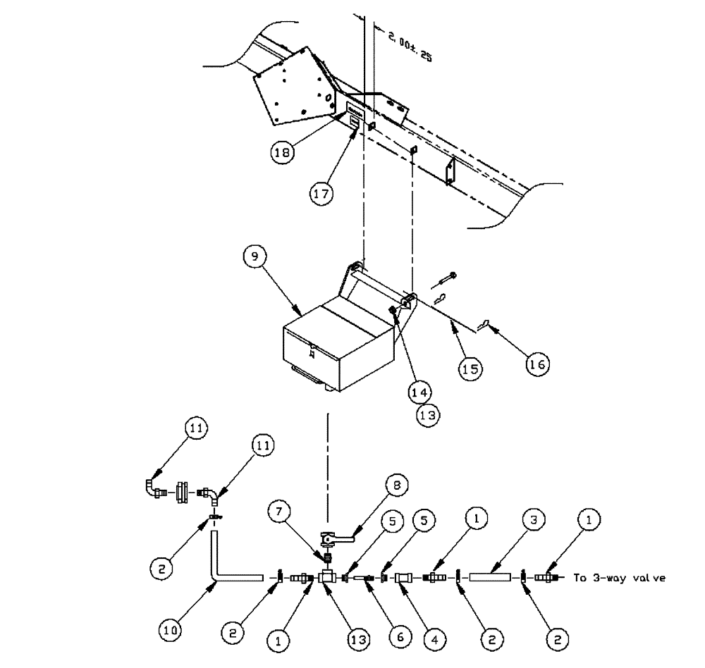 Схема запчастей Case IH PATRIOT XL - (11-005) - CHEMICAL INDUCTOR-ELIPTICAL Options