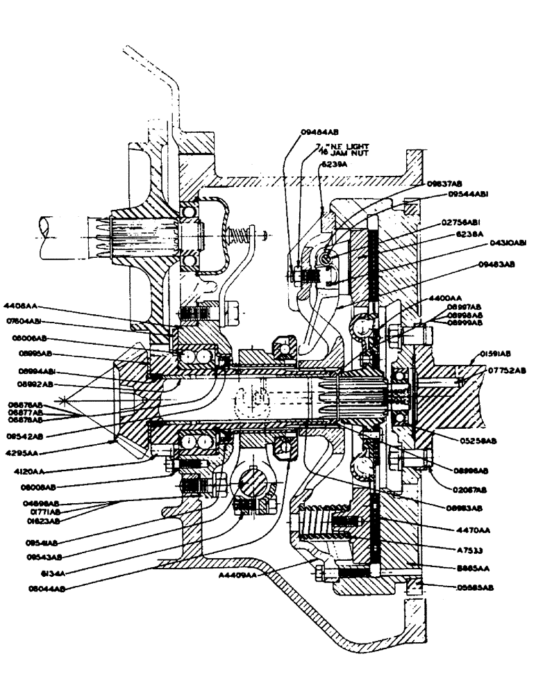 Схема запчастей Case IH DC-SERIES - (061) - ENGINE CLUTCH ASSEMBLY, FOOT OPERATED (06) - POWER TRAIN